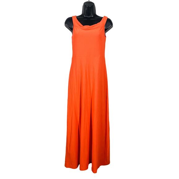 NEW! Boohoo Off Shoulder Bardot Maxi Dress Melon Event Party Cocktail - 8 - Picture 1 of 4